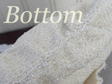 Hand Made Vintage White Pearl Beaded Evening Bag with Rhinestone Clasp - The Pink Rose Cottage