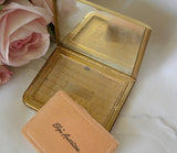 Vintage Elgin American Ladies Powder Compact with Etched Daisy - The Pink Rose Cottage 