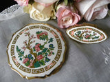 Vintage Stratton Powder Compact and Matching Lipstick Mirror Holder - The Pink Rose Cottage