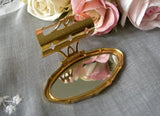 Vintage Stratton Powder Compact and Matching Lipstick Mirror Holder - The Pink Rose Cottage