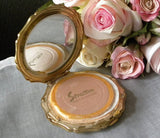 Vintage Stratton Powder Compact and Matching Lipstick Mirror Holder - The Pink Rose Cottage