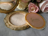 Vintage Stratton Powder Compact and Matching Lipstick Mirror Holder - The Pink Rose Cottage 