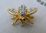 Joan Rivers Crystal Rhinestone Bumble Bee Pin