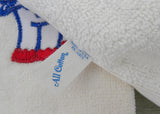 Vintage Patriotic Red White Blue Vote Embroidered Hand Towels