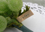 Vintage Sugared Glass Bunch of Green Grapes Picks
