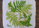 Vintage Vera Newmann Butterflies and Ferns Washcloths