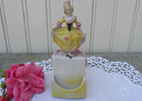 Antique German Match Holder with Colonial Woman in Beautiful Dress