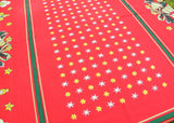 Vintage Christmas Tablecloth Trees Angels Bells Stars and More