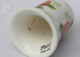 Vintage Palissy Strawberries and Strawberry Blossom Bone China Thimble