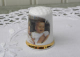 Vintage Finsbury Bone China Lady Diana & Prince William Thimble