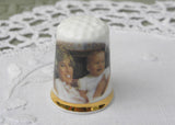 Vintage Finsbury Bone China Lady Diana & Prince William Thimble