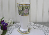 Vintage Hand Painted Art Deco Nippon Peonies and Daisies Bud Vase