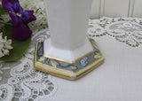 Vintage Hand Painted Art Deco Nippon Peonies and Daisies Bud Vase