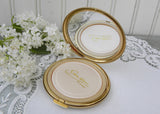 Vintage Unused Stratton Art Deco Poppy Flower Powder Compact