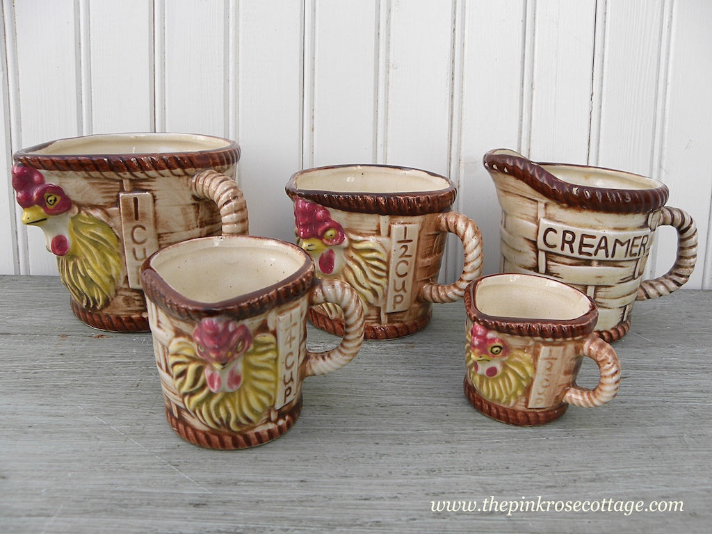 Stoneware Measuring Cups (Hand painted) - Backroad Boulevard