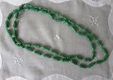 Vintage St. Patrick's Day Green Long Beaded Necklace