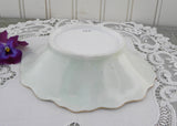 Vintage Hand Painted Purple Violets Candy Trinket Dish
