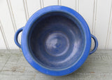 Vintage Royal Blue Roseville Pottery Jardiniere Planter