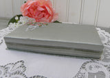 Vintage Dix and Rands Sewing Mending Kit Satin Box Ribbon Flowers