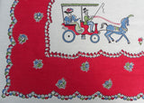 Vintage Broderie Whimsical Couples Gay 90's Tablecloth