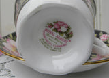 Vintage Royal Albert Provincial Flowers Alberta Rose Teacup and Saucer