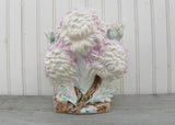 Vintage McCoy Pottery Purple and White Chrysanthemum Vase