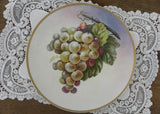 Vintage Hand Painted Bunch of Grapes Plate