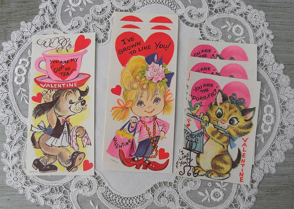 Tea With Friends: Valentine's Giveaway Week - Day #5  Valentines cards, Vintage  valentine cards, Vintage valentines