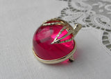 Vintage Sarah Coventry Jelly Lucite Apple Pin Brooch