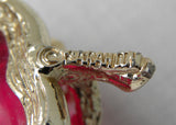 Vintage Sarah Coventry Jelly Lucite Apple Pin Brooch