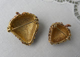 Pair of Ciner Vintage Red Rhinestone Strawberries Strawberry Pins
