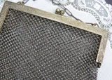 Antique German Silver Mesh Purse Handbag