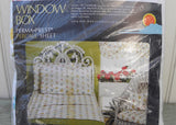 NIP Vintage Window Box Full Size Flat Sheet Pastel Wild Flowers