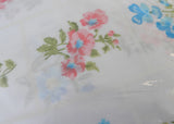 NIP Vintage Window Box Full Size Flat Sheet Pastel Wild Flowers