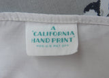 Vintage California Hand Prints CHP Striking Red Roses with Black and Gray