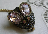 Heidi Daus Year Of The Mouse Hematite Pavé Crystal Brooch