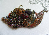 Heidi Daus Cornucopia Brooch Heidi's Harvest Pin