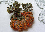 Heidi Daus Precious Pumpkin Pavé Fall Brooch Pin