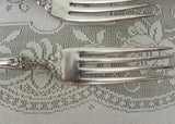Vintage 1881 Rogers LA VIGNE Silver Plated Grapes Dinner Forks