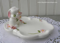 Vintage Bunny Luv Trinket Soap Dish