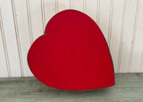 Vintage Valentine's Candy Box Keepsake Embossed Gold Tone Metal