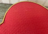 Vintage Valentine's Candy Box Keepsake Embossed Gold Tone Metal
