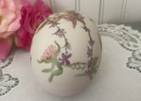 Vintage Hand Painted Easter Bunnies on Garden Swing Egg
