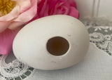 Vintage Hand Painted Easter Bunny and Carrots China Egg