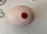 Vintage Hand Painted Peachy Pink Roses Egg