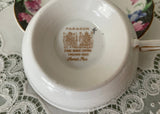 Vintage Paragon Blue and Pink Sweet Pea Teacup and Saucer