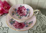 Vintage Paragon Cabbage Rose Pink Teacup Double Warranted
