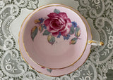 Vintage Paragon Cabbage Rose Pink Teacup Double Warranted
