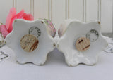 Vintage Hand Painted Salt and Pepper Shakers Pink Wild Roses Germany