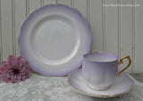 Vintage Royal Albert Rainbow Teacup Saucer Luncheon Plate Lavender